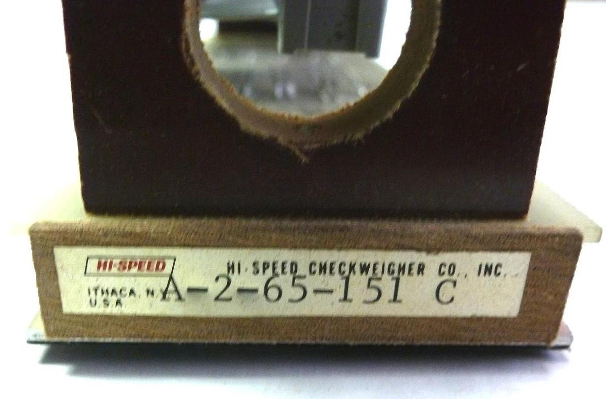 Used HI-SPEED CHECKWEIGHER CO., INC. A-2-65-151 C WEIGHT MODULE A265151 C