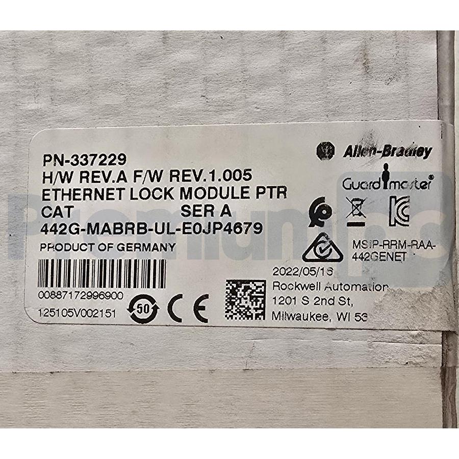 Sealed Allen Bradley 442G-MABRB-UL-E0JP4679 /A Guardmaster Ethernet Lock Module