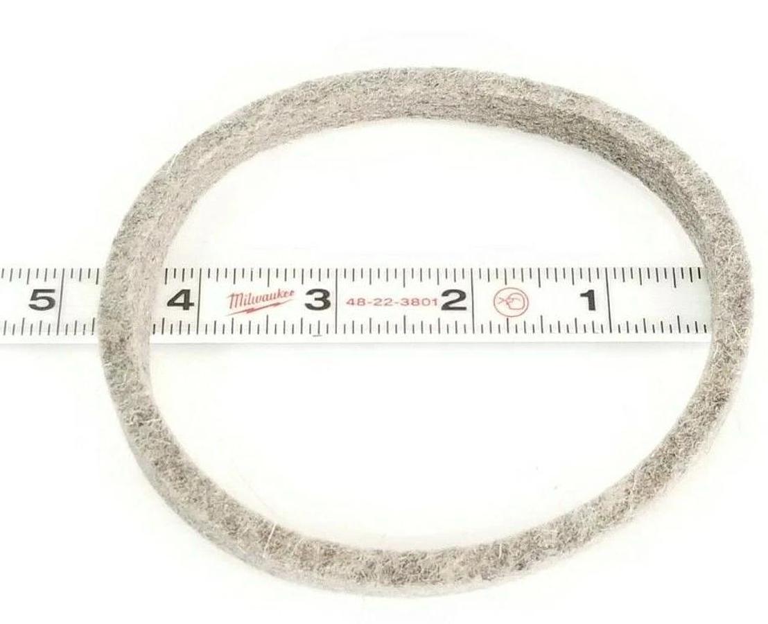 LOT OF 5 NEW GENERIC EEE2-7F3 FELT SEALS, ~4-1/8" ID, ~4-5/8" OD, EEE27F3