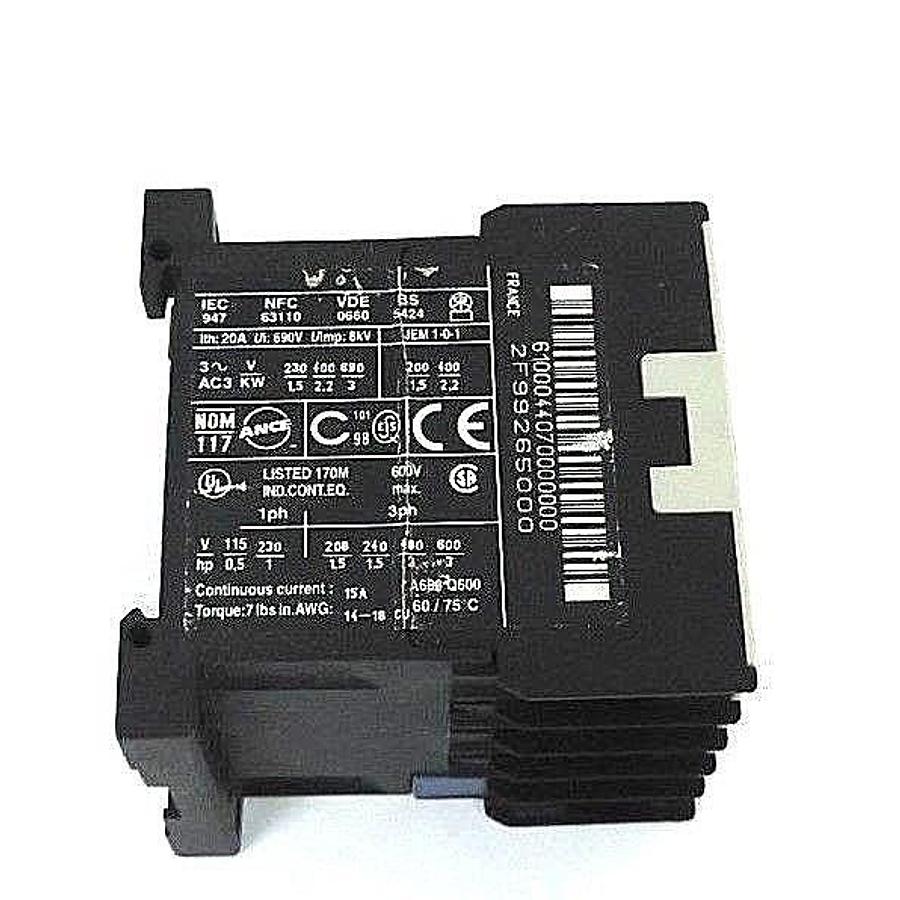Used TELEMECANIQUE LC1K-0610R7 CONTACTOR LC1K0610R7, 440V, 50/60HZ