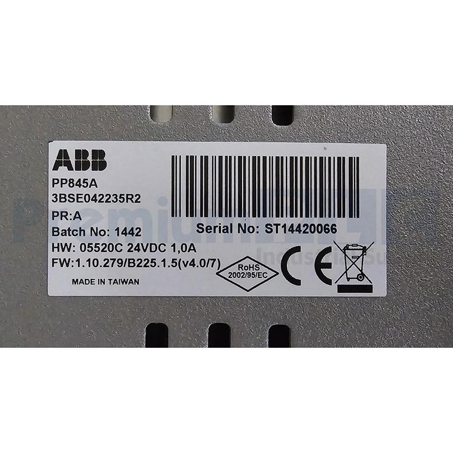 Used ABB PP845A | 3BSE042235R2 Panel 800 Operator Interface Terminal HMI 24VDC 10.4"