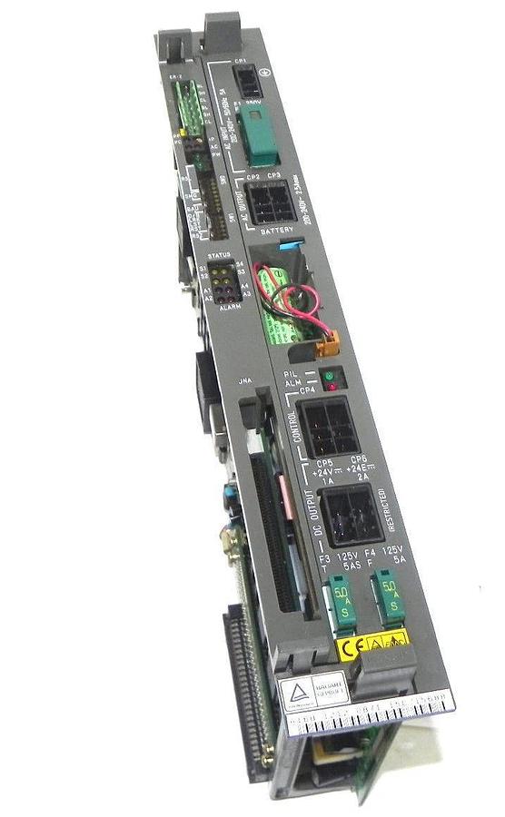 Used FANUC A16B-1212-0871/15C POWER SUPPLY BOARD W/ A20B-8001-0121/03A PROCESSOR
