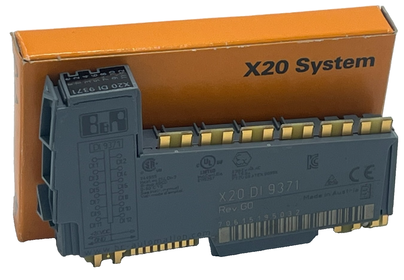 Used B&R X20DI9371 Digital Input Module 12-Channel 24VDC 0.2ms Filter X20 System PLC