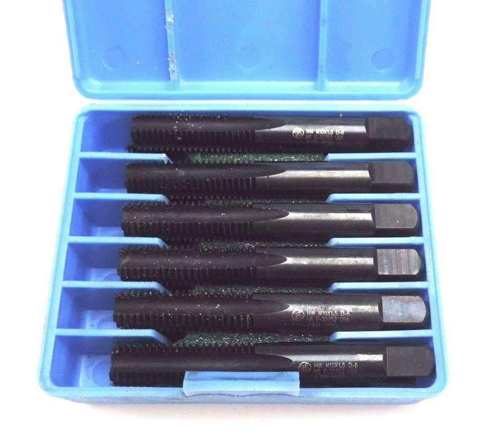 Used 12 NIB HANSON WHITNEY M10X1.5 4 FL HIGH SPEED TAPS 2TBM10 D-6T, E-33752 IT.1