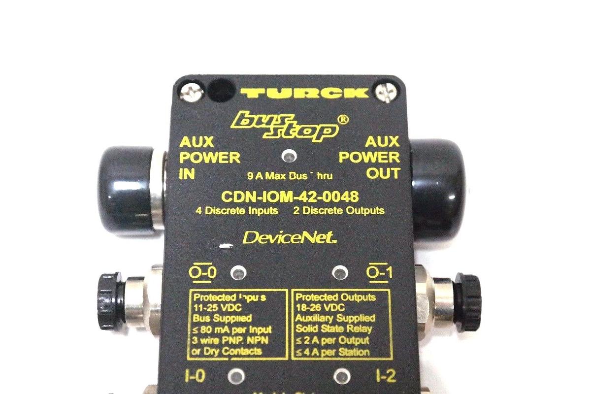 Used TURCK CDN-IOM-42-0048 BUS STOP INTERLINK BT BLOCK F0003-6 CDNIOM420048 NEW