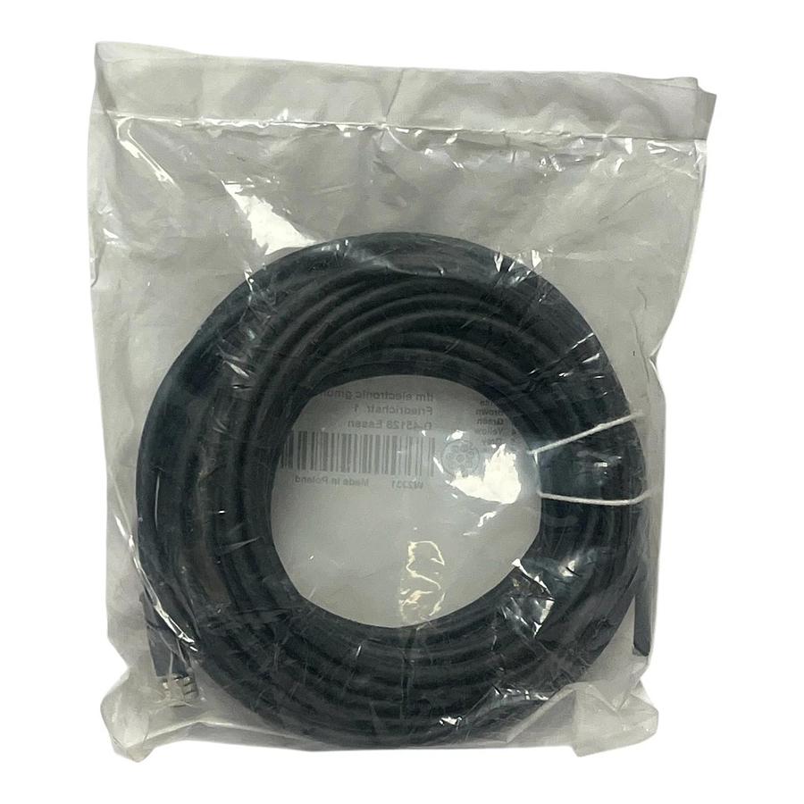ifm electronic E11856 Female Cordset M12 8-Pole 15m PUR - New Surplus Sealed