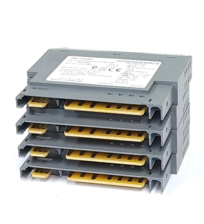 Used LOT OF 4 ALLEN BRADLEY 1734-OB4E /C FW 3.022 SER. C I/O MODULES