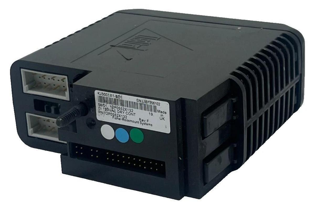 Used Emerson DeltaV KJ3001X1-BD1 Terminal Block  I/O Vertical 12 Position Rev F