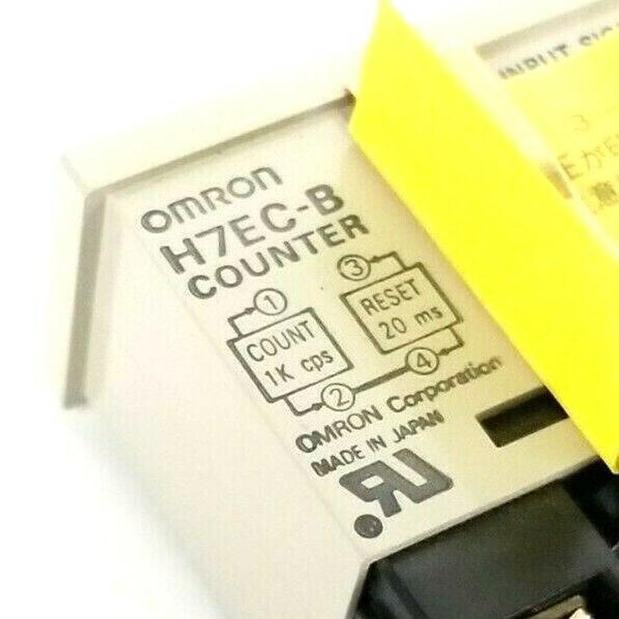 Used OMRON H7EC-B COUNTER MODULE W/ MOUNTING BRACKET H7ECB