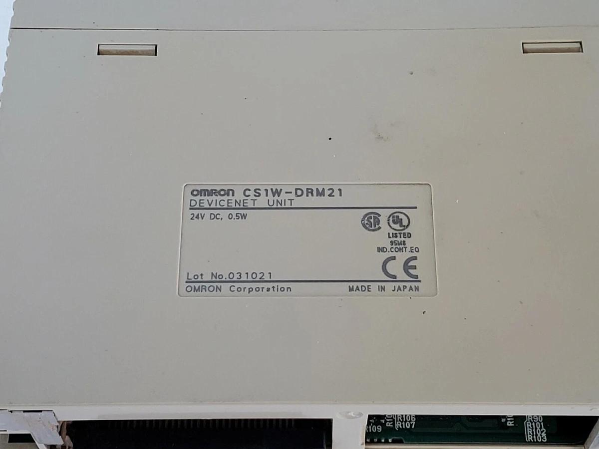 Used OMRON CS1W-DRM21 DEVICENET UNIT 24V DC, 0.5W, CS1WDRM21