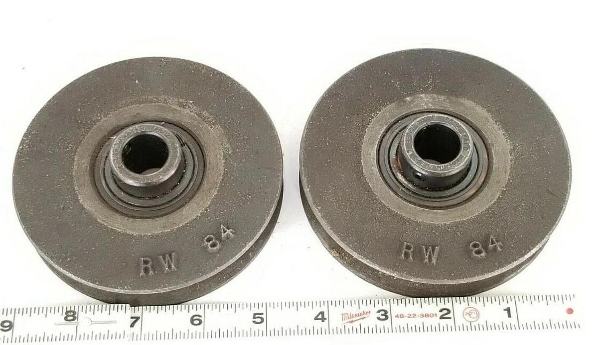 Used LOT OF 2 GENERIC / SEALMASTER RW-84 PULLEYS 3/4'' IN. BORE W/ ER-12 BEARINGS