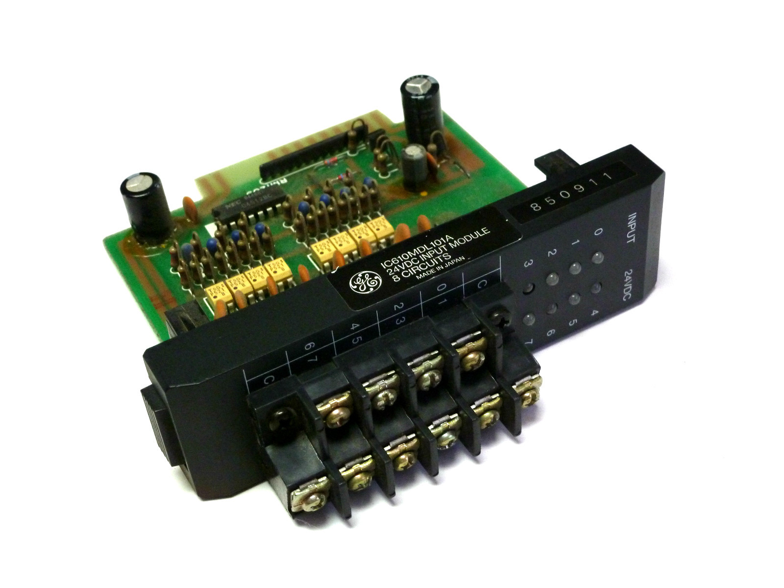 Used GENERAL ELECTRIC IC610MDL101A 24VDC INPUT MODULE 8 CIRCUITS