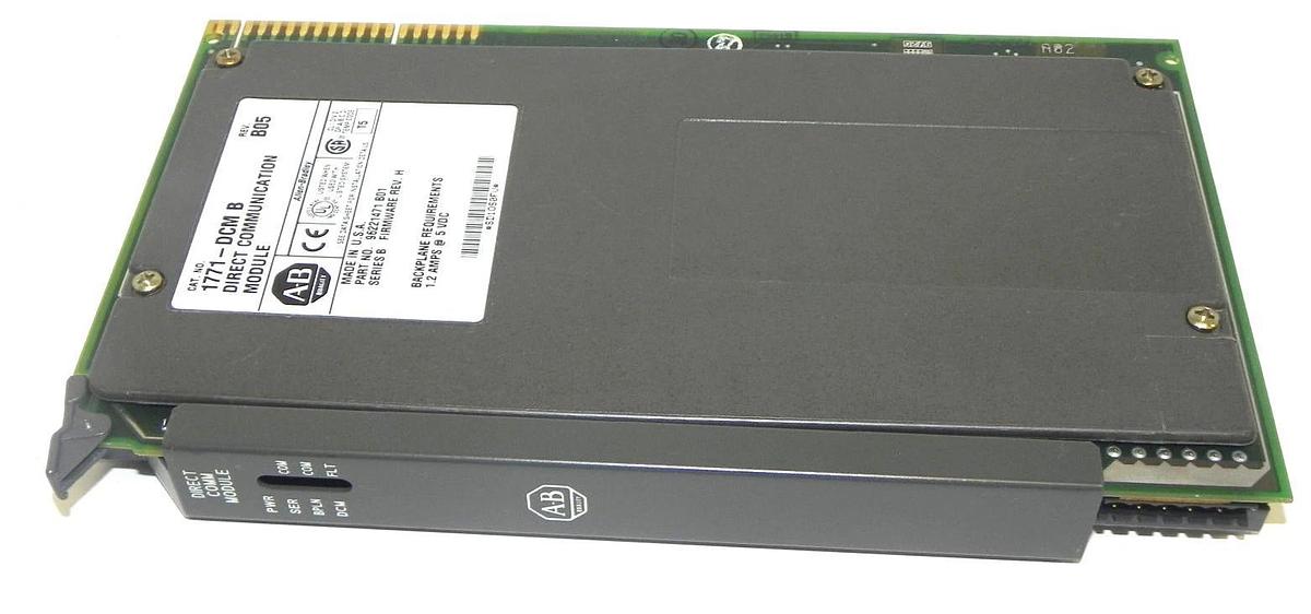 Used ALLEN BRADLEY 1771-DCM/B DIRECT COMMUNICATION MODULE REV. B05 P/N: 96221471 B01