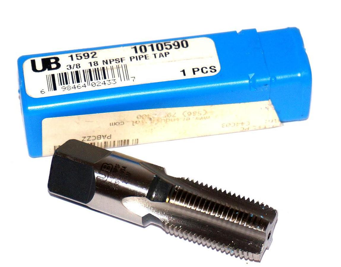 Used NEW UNION BUTTERFIELD 1010590 STRAIGHT PIPE TAP 1592 3/8 18 NPSF