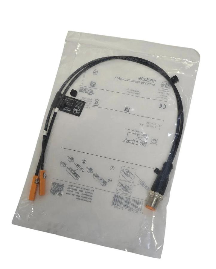 Used NEW IFM MKT3020BBPKG/A/0,3M/ZH/US/2X T-SLOT CYLINDER SENSOR MK5209 10...30V DC