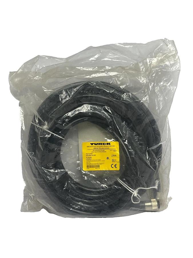 NEW Turck RYM RKM 34-10M Powerfast Extension Cable 3-Pin 1-3/8" 10m 32.8ft Seale