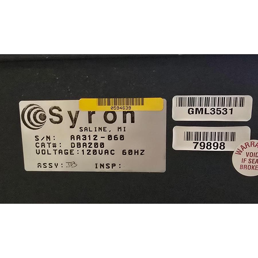 Refurbished SYRON (IMI NORGREN) DBA200 - DBA MULTI-CHANNEL DOUBLE BLANK ANALYZER 120VAC REP