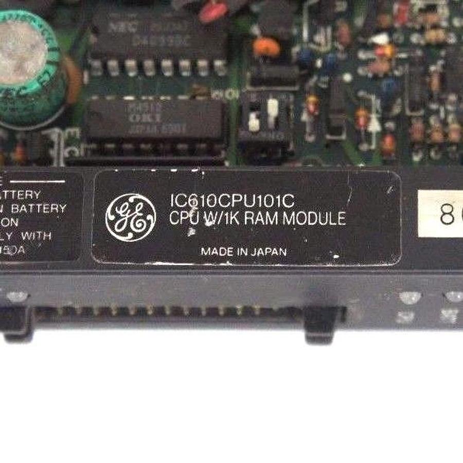 Used GE FANUC IC610CPU101C CPU MODULE W/ 1K RAM