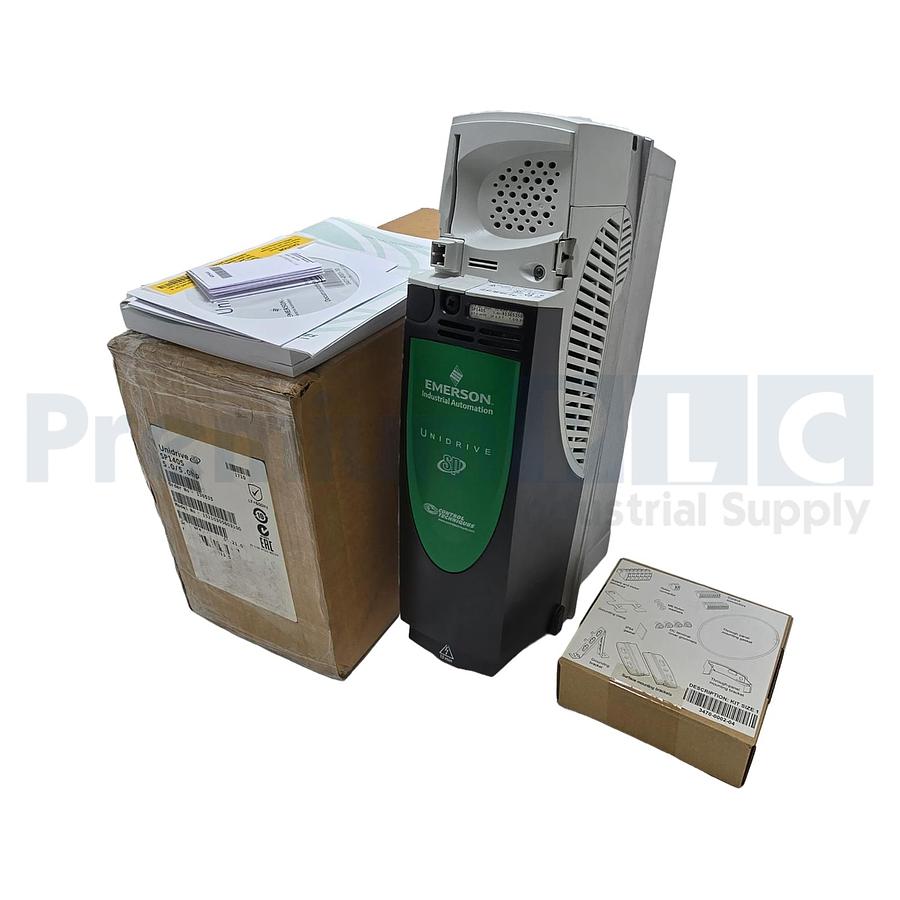 Used EMERSON CONTROL TECHNIQUES SP1405 SP4.5T UNIDRIVE SP SPEED DRIVE VSD 5HP NSMP