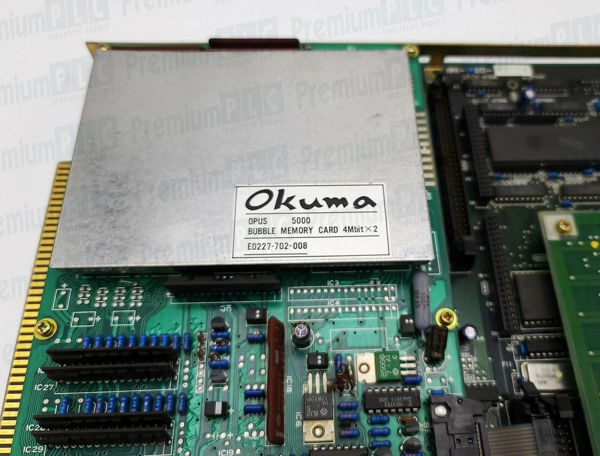 Used OKUMA OPUS 5000II E4809-045-091-E MAIN BOARD W/ E0227-702-008 BUBBLE MEMORY