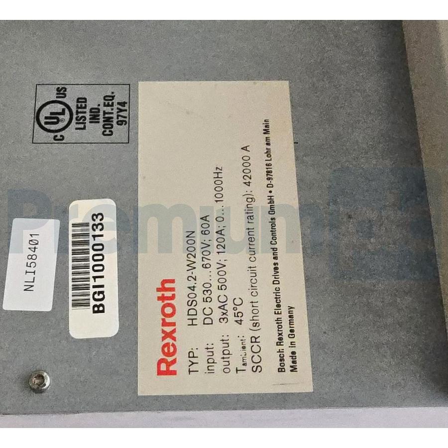 Indramat Rexroth HDS04.2-W200N-HS12-01-FW | R911190013 DIAX04 Servo Drive XLNT