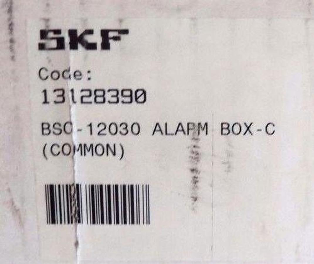 Used NIB SKF BSC-12030 SAFEFLOW ALARM BOX-C CODE 13128390 BSC12030