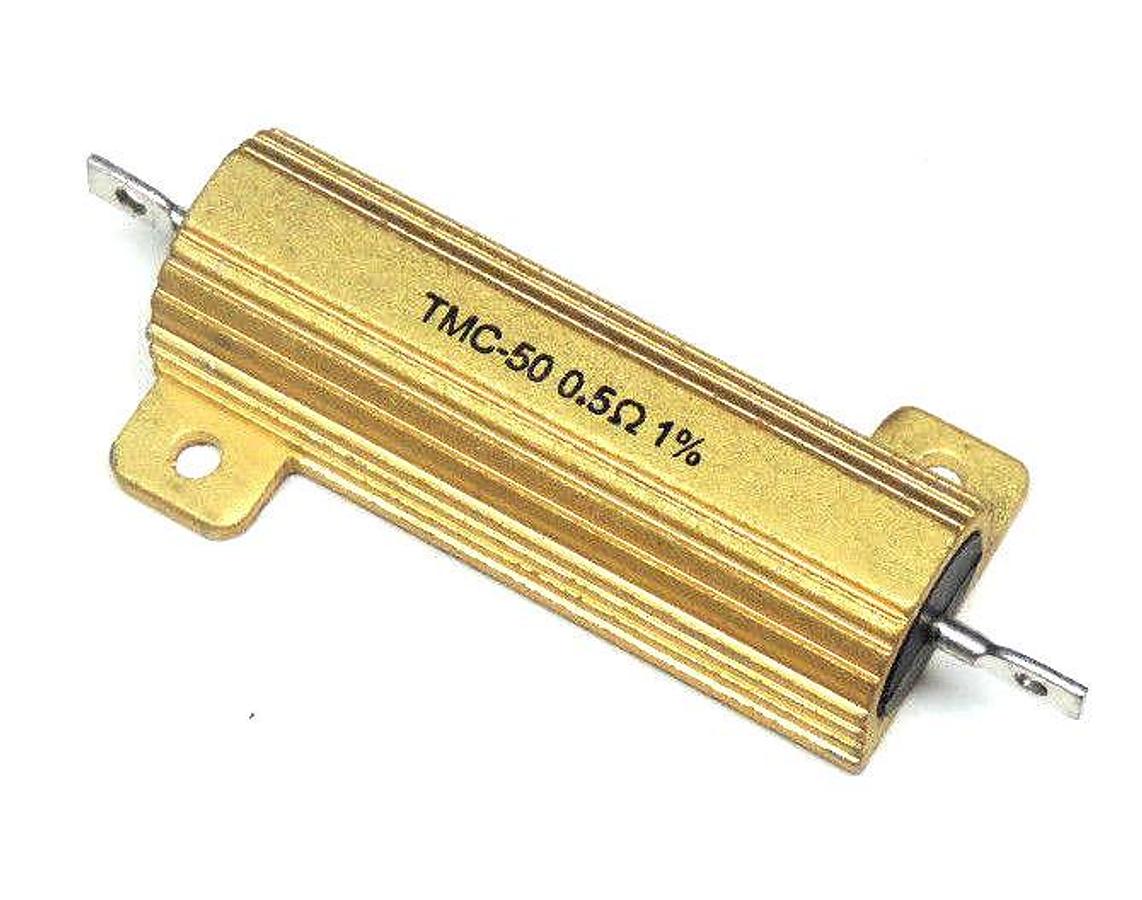 Used LOT OF 44 NEW DALE TMC50-.50-ND RESISTORS TMC50.50ND, TMC-50 0.5 OHMS 1%