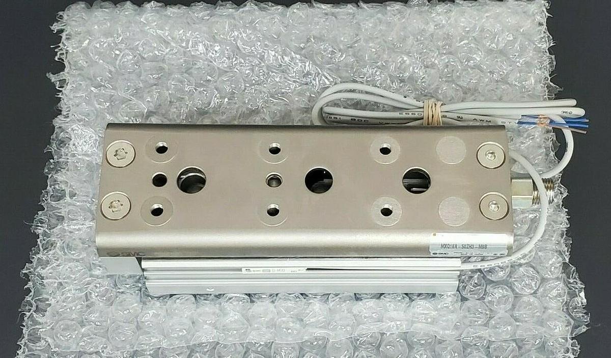 NEW SMC MXQ16A-50ZH3-M9B CYLINDER, SLIDE TABLE W/ AUTO SWITCH MXQ16A50ZH3M9B