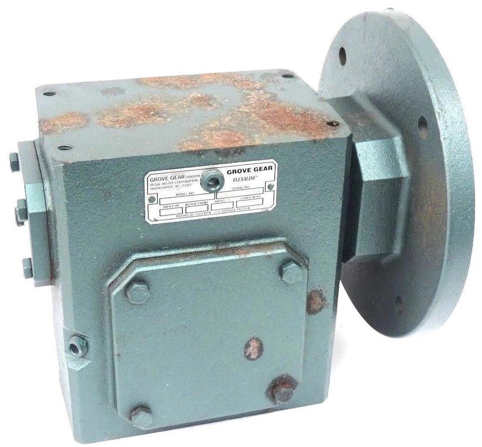 Used GROVE GEAR BM0226-3 WORM GEAR REDUCER 5:1 RATIO 4.80 INPUT HP 180T MOTOR FRAME