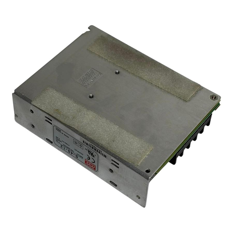 Used MEAN WELL S-40-12 Enclosed Switching Power Supply 12V 3.5A
