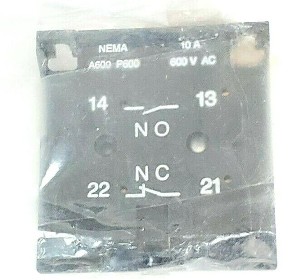 LOT OF 2 ABB EHAX-11A AUXILIARY CONTACTS 1NO/1NC EHAX11A
