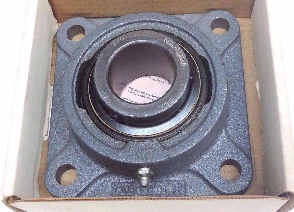 Used NIB SEALMASTER MSF-27 BALL BEARING FLANGE 4BOLT 1-11/16INCH BORE, MSF27