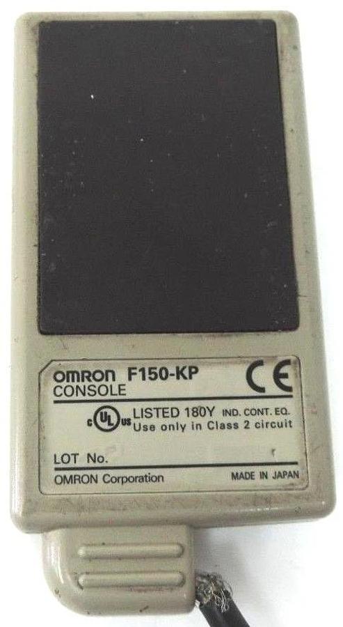 Used OMRON F150-C10E-2 VISION MATE CONTROLLER & CONSOLE KEYPAD F150-KP, MONITOR CABLE
