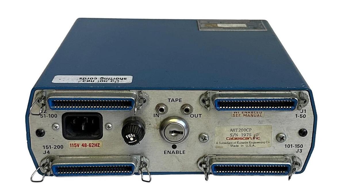 Used Cablescan Inc AHT-200CP / AHT200CP CONTINUITY TESTER 115V 48-62Hz