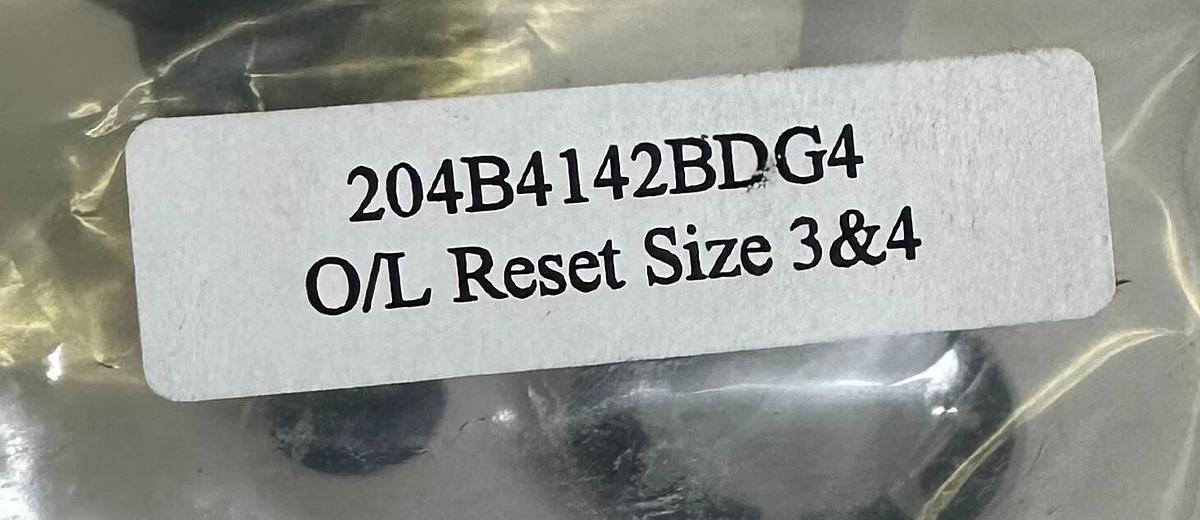NEW GENERAL ELECTRIC 204B4142BDG4 OVERLOAD RESET SIZE 3 & 4 8000 MCC ACCESSORY