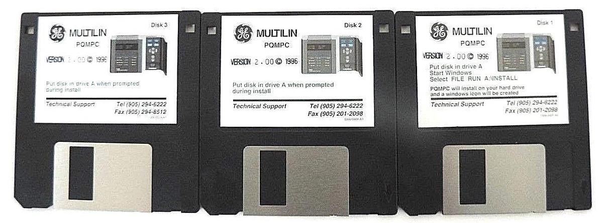 Used NIB GE MULTILIN PQM POWER QUALITY METER VERSION: 301.000 W/ PC SOFTWARE