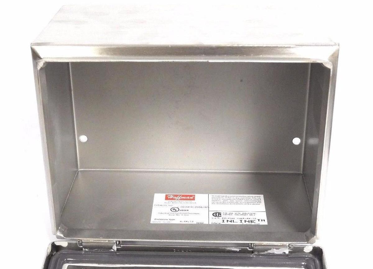 NIB HOFFMAN LHC201512SS ENCLOSURE STAINLESS STEEL 4X HINGED COVER LHC201512SS6