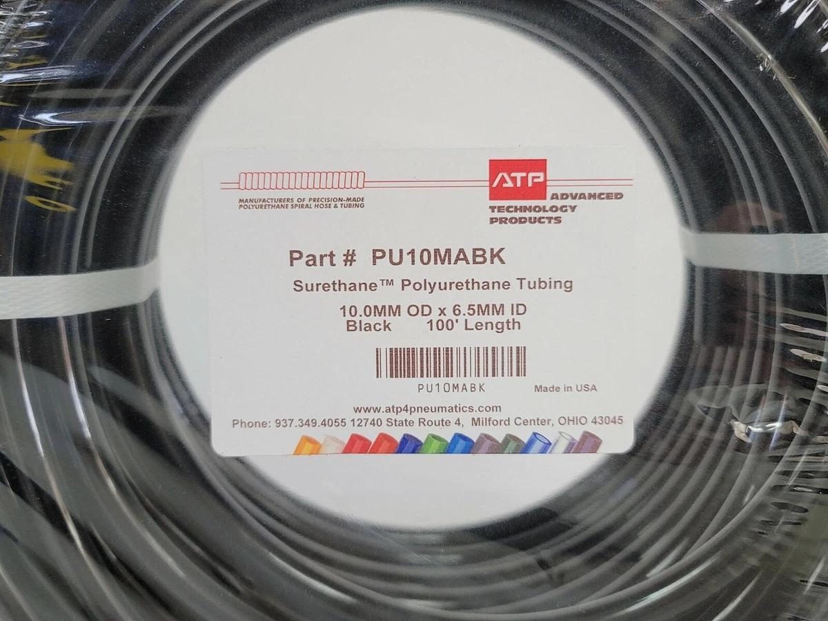 Used NEW ATP SURETHANE PU10MABK POLYURETHANE TUBING 100' LENGTH