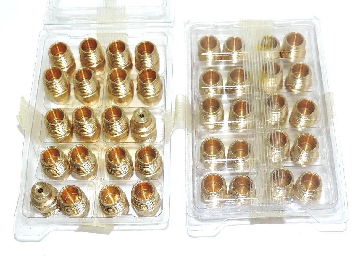 Used LOT OF 40 NEW SPRAYING SYSTEMS CO. H1/4U-0020 BRASS NOZZLE TIPS H1/4U 0020