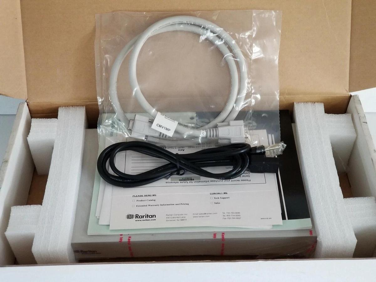 Used NIB RARITAN MODEL: VD18 VIDEOSHARE CONSOLE 115V/230V 60/50HZ .5A/.25A CMV1MP