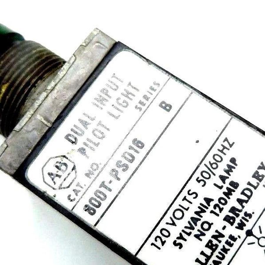 Used ALLEN BRADLEY 800T-PSD16 DUAL INPUT PILOT LIGHT 800TPSD16, SER. B
