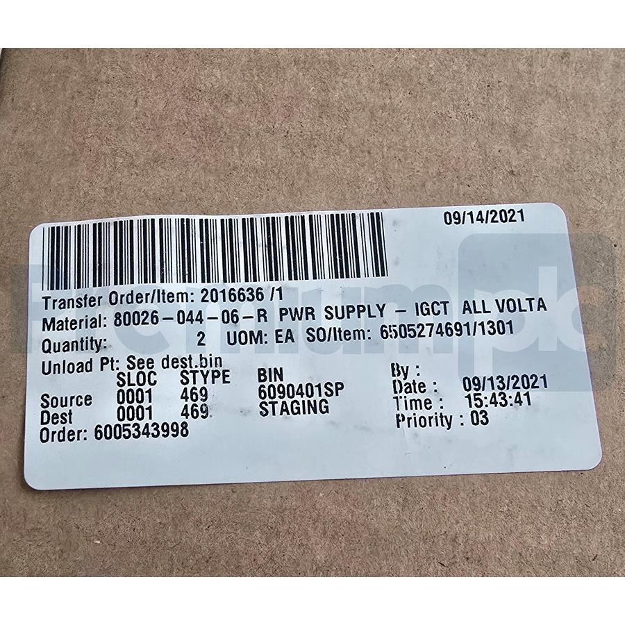 Used Allen Bradley 80026-044-06-R /1 PowerFlex 7000 Power Supply GT/HVI-P4668-06 NSFS