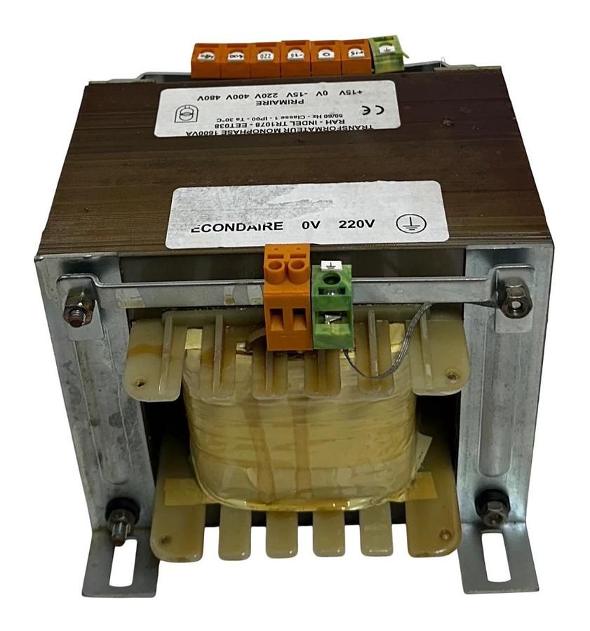 Used RAH-INDEL TR1078 / EET038 SINGLE-PHASE TRANSFORMER 1600VA 50/60Hz USNP