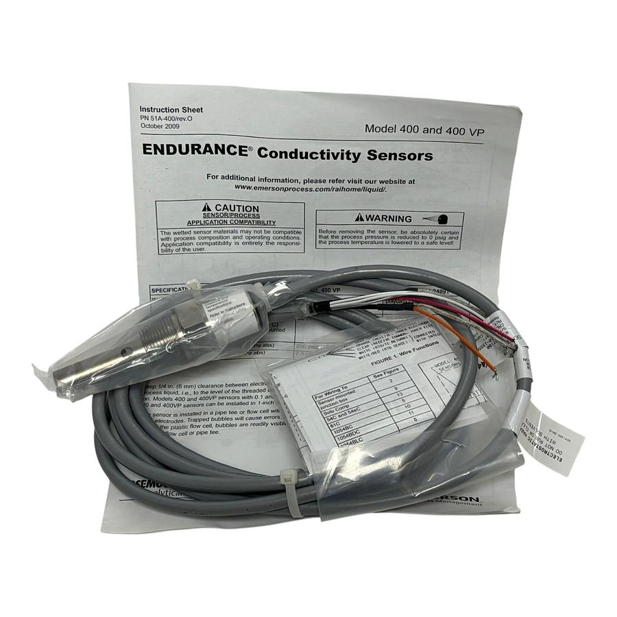 Used Rosemount 400-11-54 Endurance Contacting Conductivity Sensor New Surplus Pt100