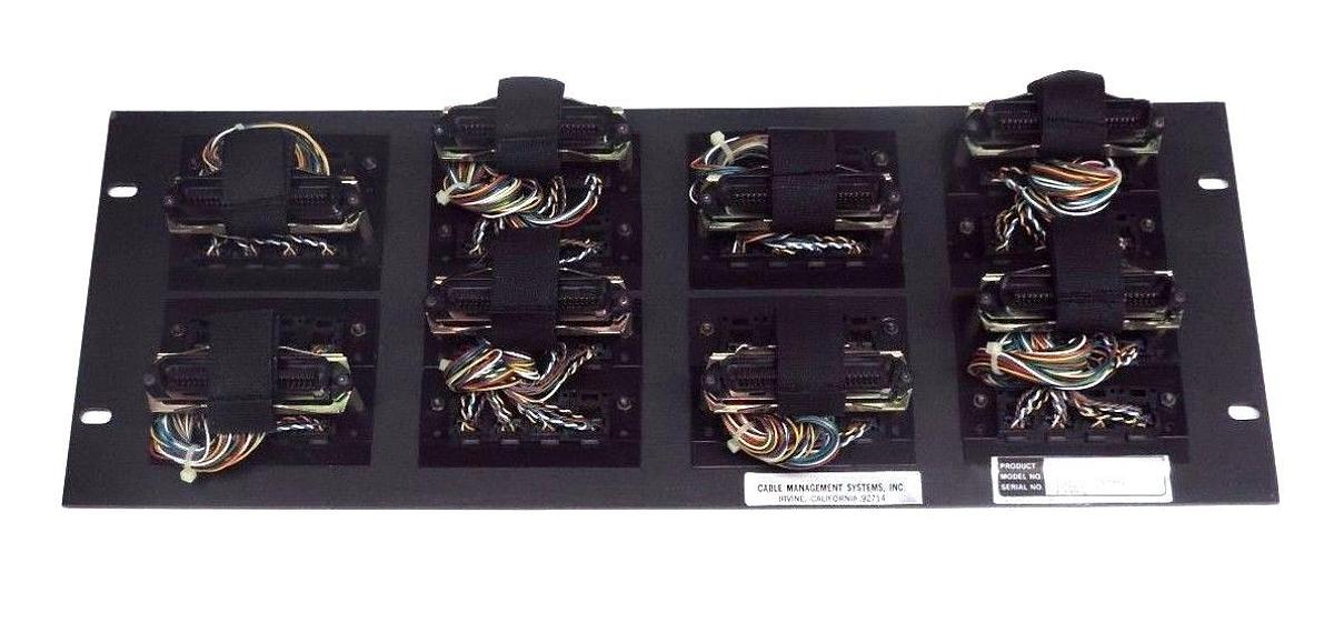 Used NIB CMS CABLE MANAGEMENT SYSTEMS CONTROL PANEL ASSEMBLY, PATCH PANELS
