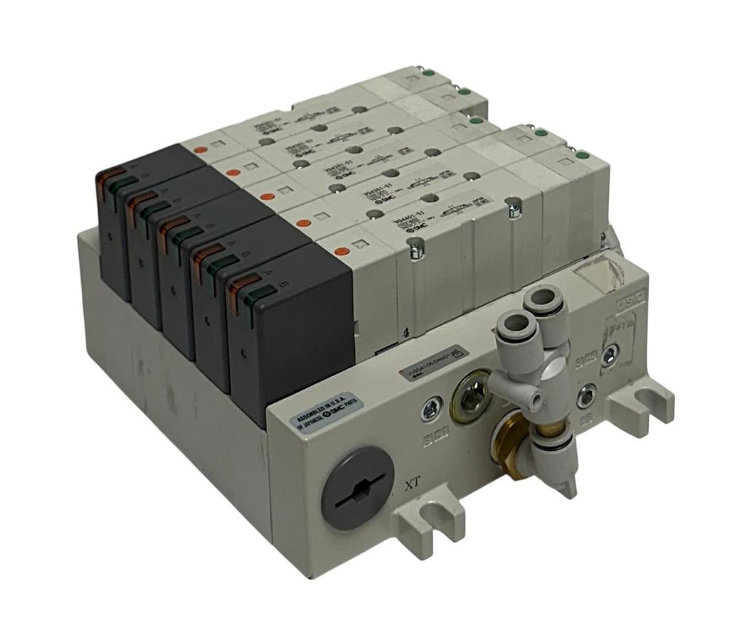 Used SMC VV5Q41-05-DAM01160 / VQ4401-51 / VQ4301-51 / VQ4201-51 PNEUMATIC ASSY USNP