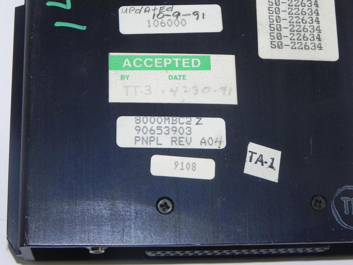 Used ALLEN BRADLEY 8000-MBC2Z MEMORY CARTRIDGE 8000MBC2Z