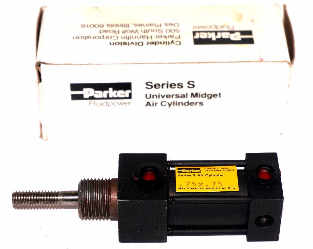 NIB PARKER .75X.75 SERIES S AIR CYLINDER 75X75