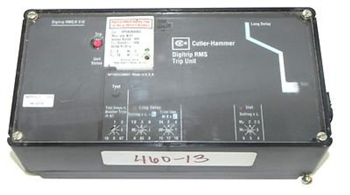 Used CUTLER-HAMMER DIGITRIP RMS/R 510 DIGITRIP RMS TRIP UNIT 7801C36G01, RP6A06A060