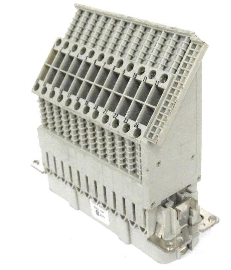 Used WIELAND 70.910.XX53.3 CONNECTOR 70910XX533, 24-PIN, 500V 16A, 600V